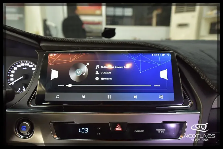 Hyundai Sonata LFのAndroid Auto・CarPlay取付事例 施工写真 1-2