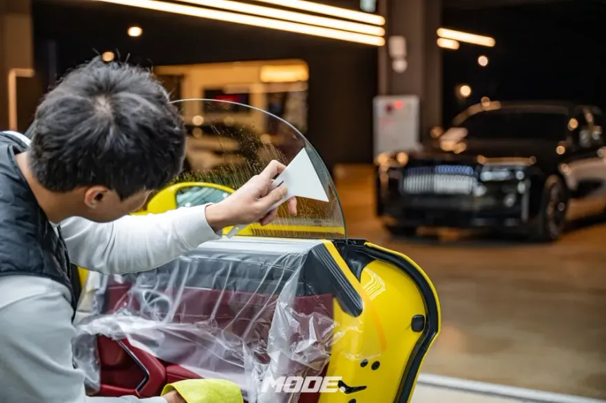 Porsche 718 Boxster GTS カーフィルム施工事例|費用目安・仕上がり 施工写真 3-3