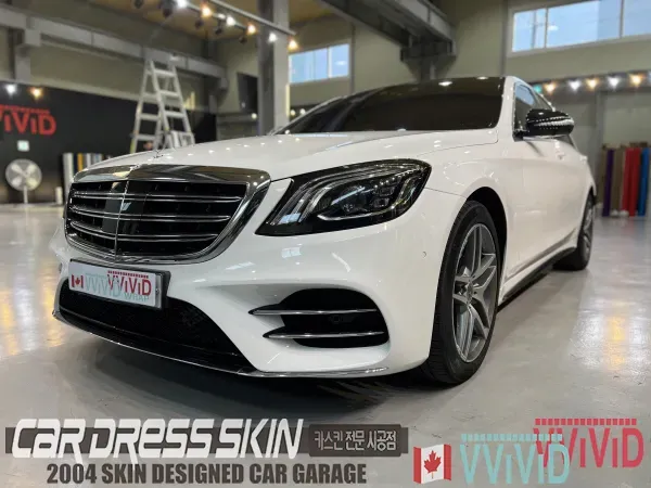 メルセデス・ベンツ Sクラスのカーラッピング事例|費用目安・仕上がり 施工写真 3-3