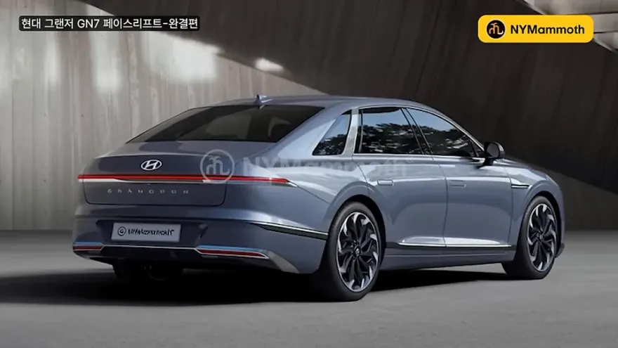 Hyundai Grandeur GN7のカーラッピング事例 施工写真 1-2