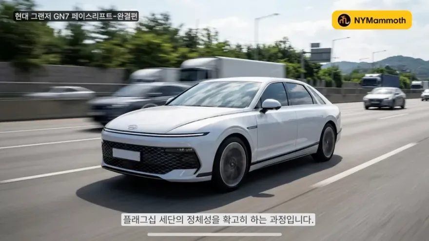 Hyundai Grandeur GN7のカーラッピング事例 施工写真 1-3