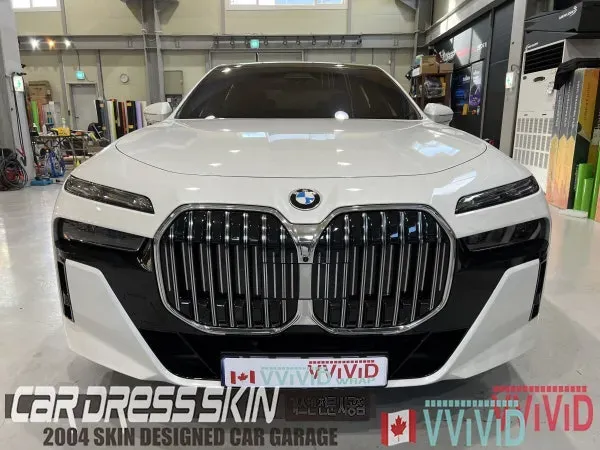 BMW 7 Series G70 施工事例:デュオトーンラッピング 施工写真 2-2