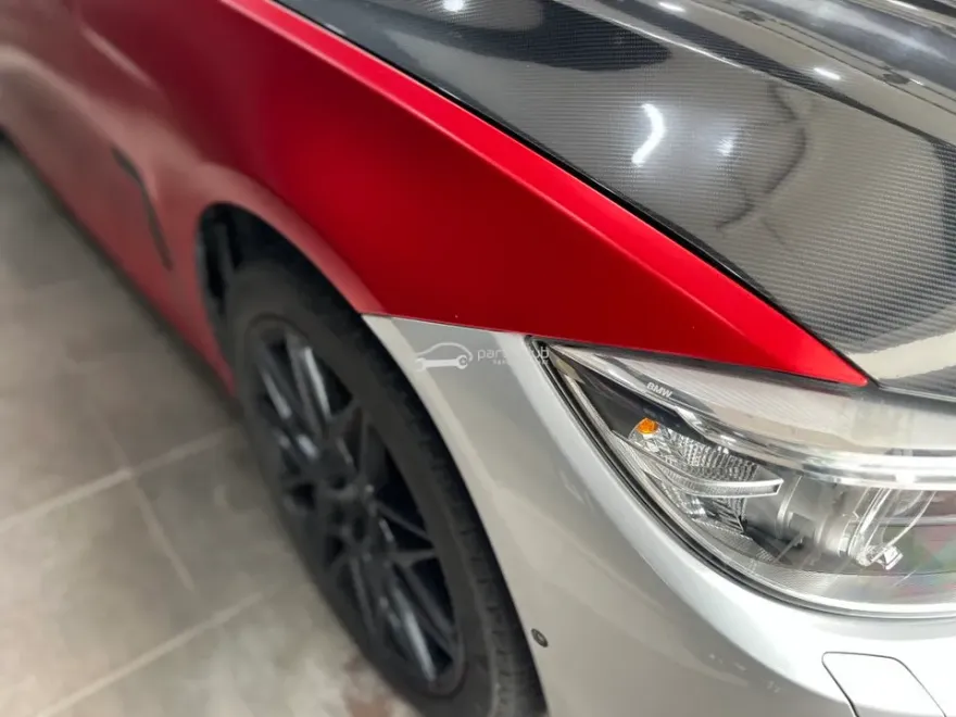 BMW 4 Seriesのカーラッピング事例|費用目安・仕上がり 施工写真 1-3