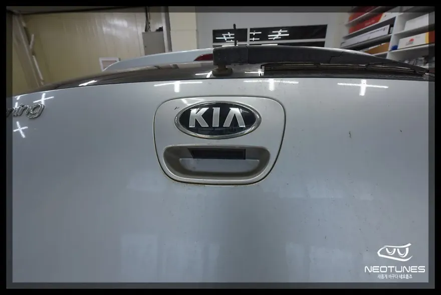 Kia Morning JAのAndroid Auto・CarPlay取付事例 施工写真 4-1
