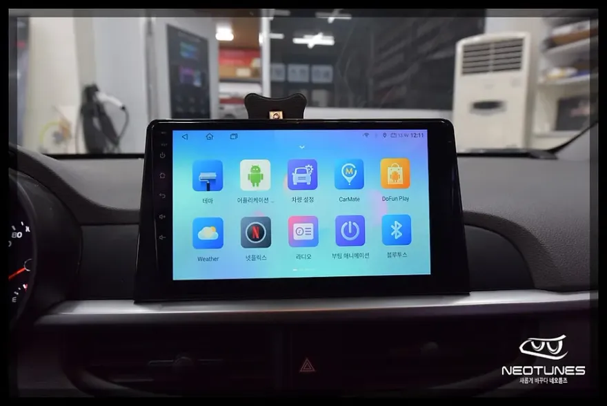 Kia Morning JAのAndroid Auto・CarPlay取付事例 施工写真 3-2