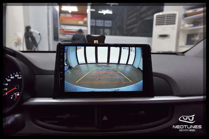 Kia Morning JAのAndroid Auto・CarPlay取付事例 施工写真 1-3