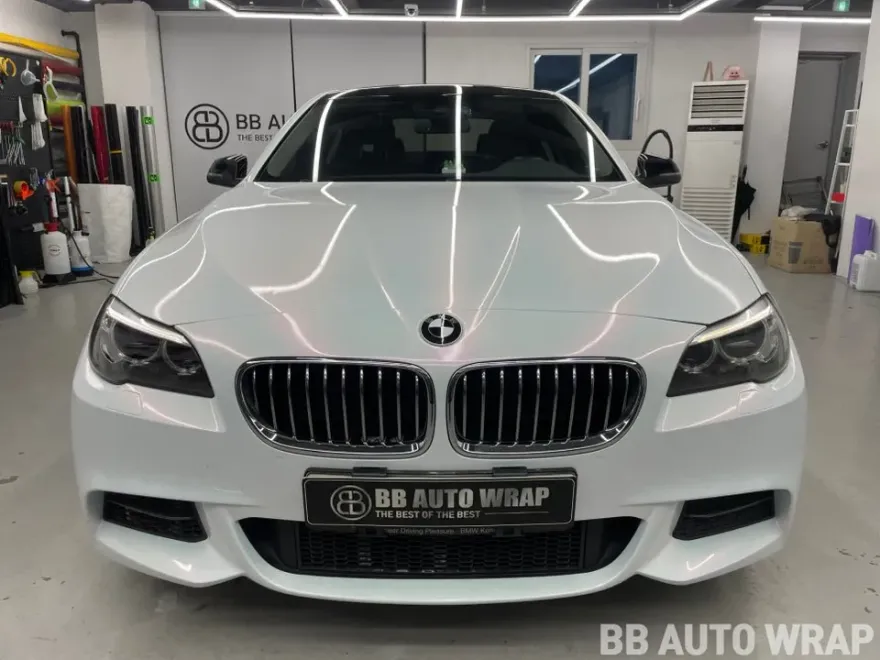 BMW 5 Series F10 vinyl wrap installation result