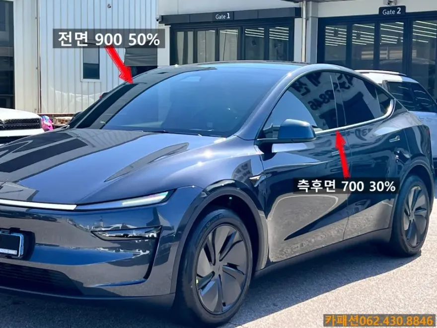 Tesla Model Yのカーフィルム施工事例|費用目安・仕上がり 施工写真 3-1