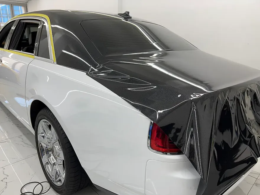 Rolls-Royce Ghostのカーラッピング事例|費用目安・仕上がり 施工写真 1-2