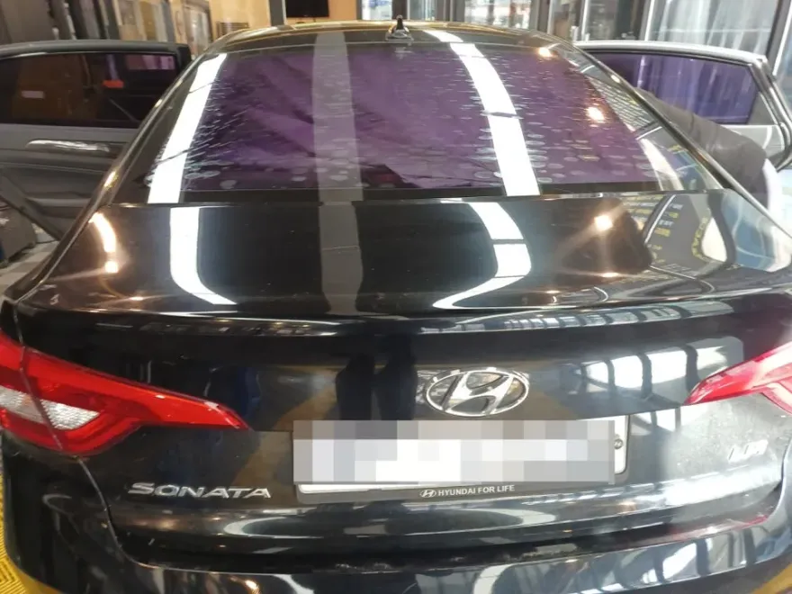 Hyundai Sonata LFのカーフィルム施工事例|費用目安・仕上がり 施工写真 1-1