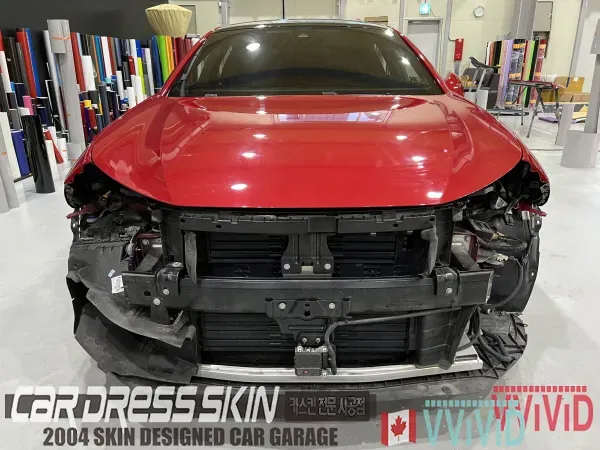 Peugeot 508のカーラッピング事例|高級感ある仕上がり 施工写真 2-1