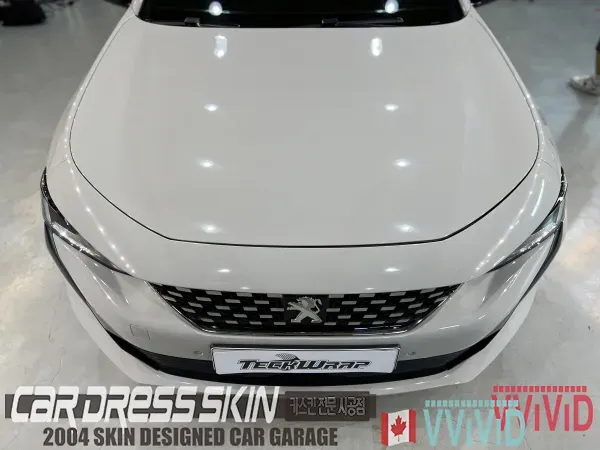 Peugeot 508のカーラッピング事例|高級感ある仕上がり 施工写真 3-3