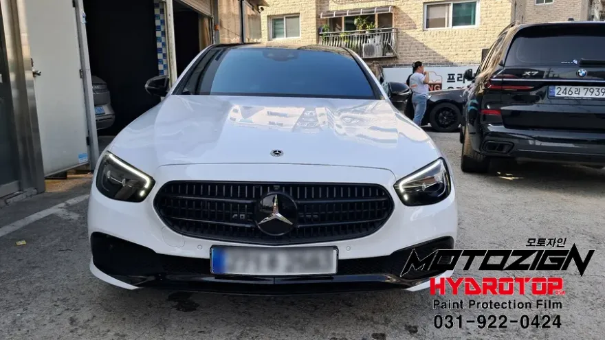 Mercedes-Benz Eクラスのガラスコーティング事例|費用目安・仕上がり 施工写真 3-1