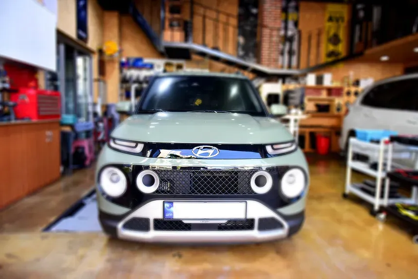 Hyundai Casper car audio installation result