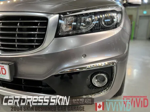 Kia Carnival KA4 PPF施工事例:無光クロームラッピングとの組み合わせ 施工写真 2-3
