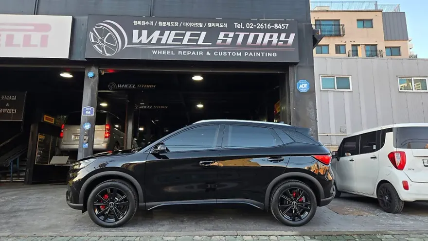 BYD Atto 3のホイールリペア・塗装事例 施工写真 2-2