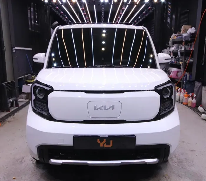 Kia Ray EV ceramic coating installation result