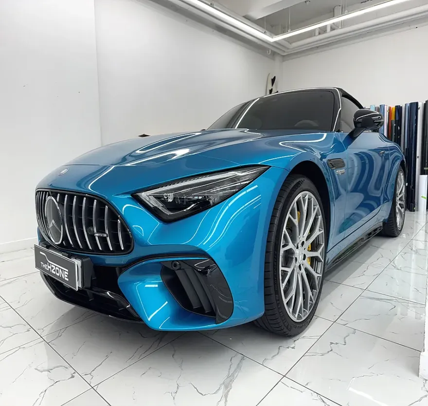 Mercedes-Benz SL63 AMGのカーラッピング事例｜費用目安・仕上がり 施工写真 1-1