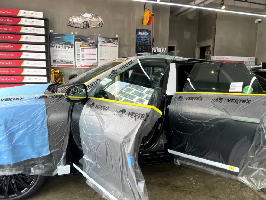 Hyundai Grandeur GN7のカーフィルム施工事例|費用目安・仕上がり 施工写真 1-2