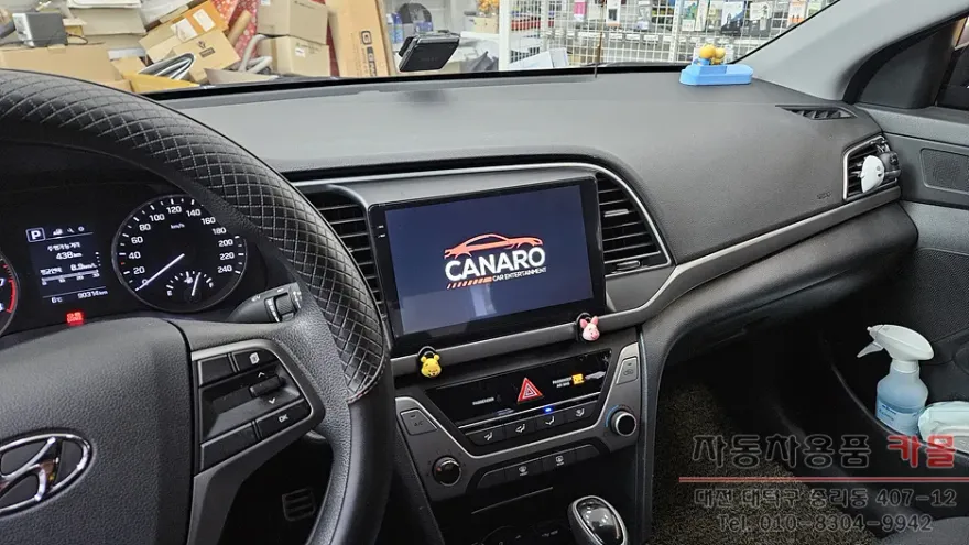 Hyundai Elantra ADのAndroid Auto・CarPlay取付事例 施工写真 1-2