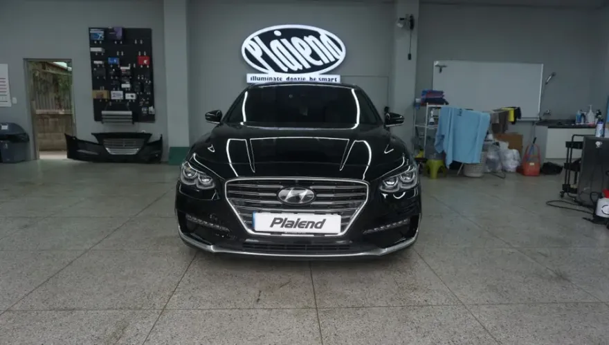 Hyundai Grandeur IG steering wheel installation result
