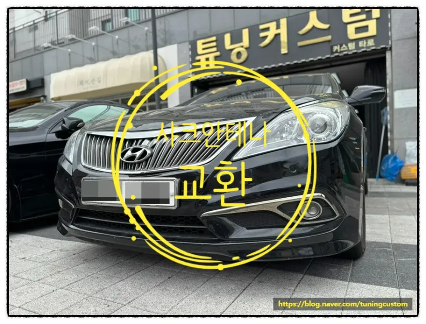 Hyundai Grandeur HGのカーラッピング事例 施工写真 2-1
