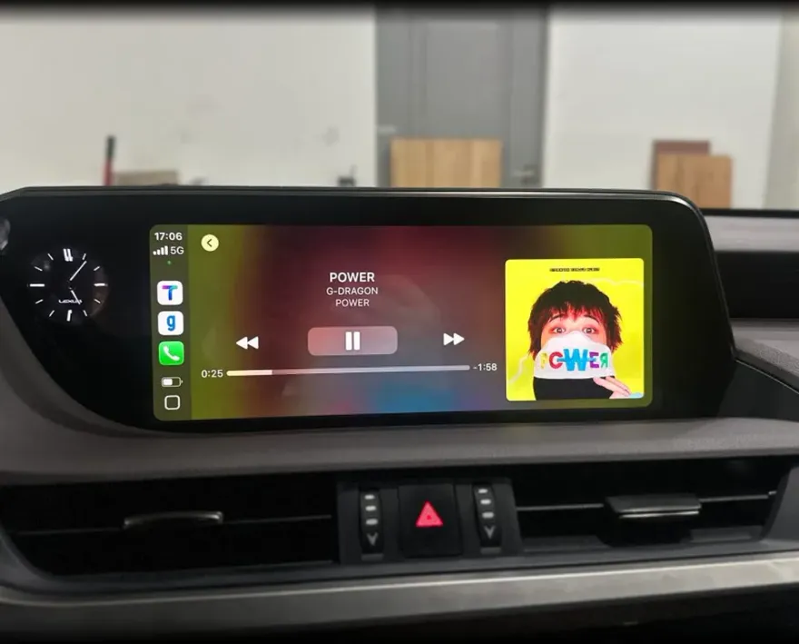 Lexus ESのAndroid Auto・CarPlay取付事例 施工写真 1-3