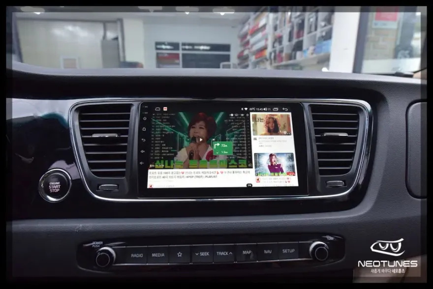 Kia Carnival YPのAndroid Auto・CarPlay取付事例 施工写真 2-2