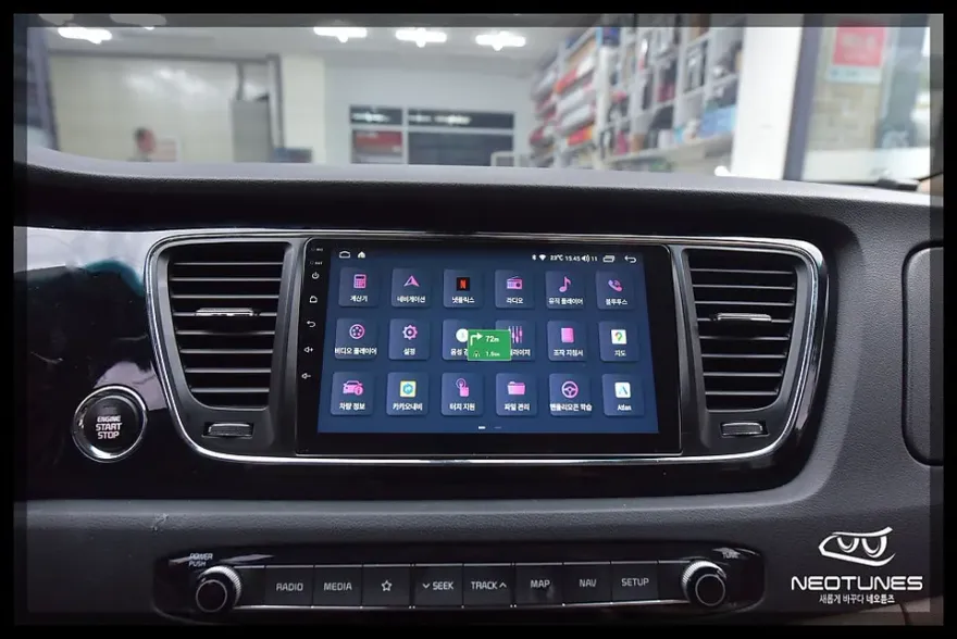 Kia Carnival YPのAndroid Auto・CarPlay取付事例 施工写真 4-2