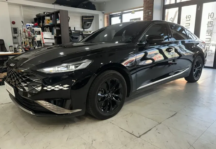 Kia K8 lighting upgrade installation result