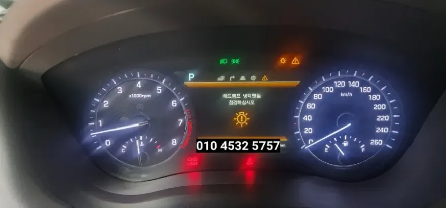 Genesis G80 lighting upgrade installation result