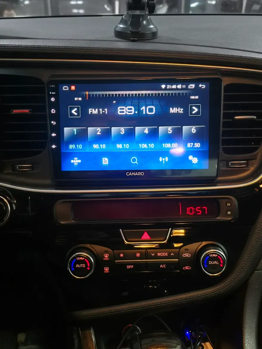 Kia K5 android head unit installation result