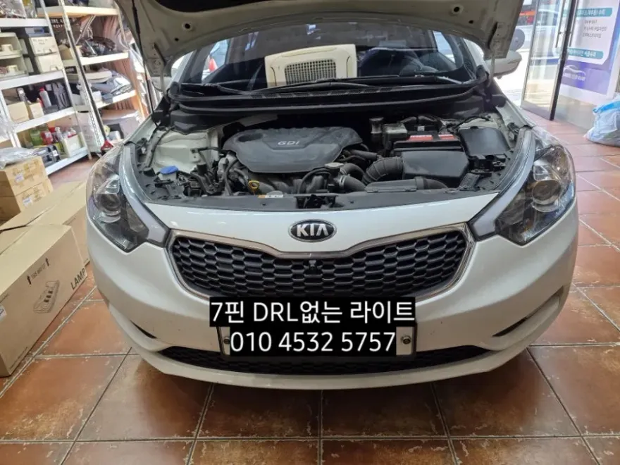 Kia K3 lighting upgrade installation result