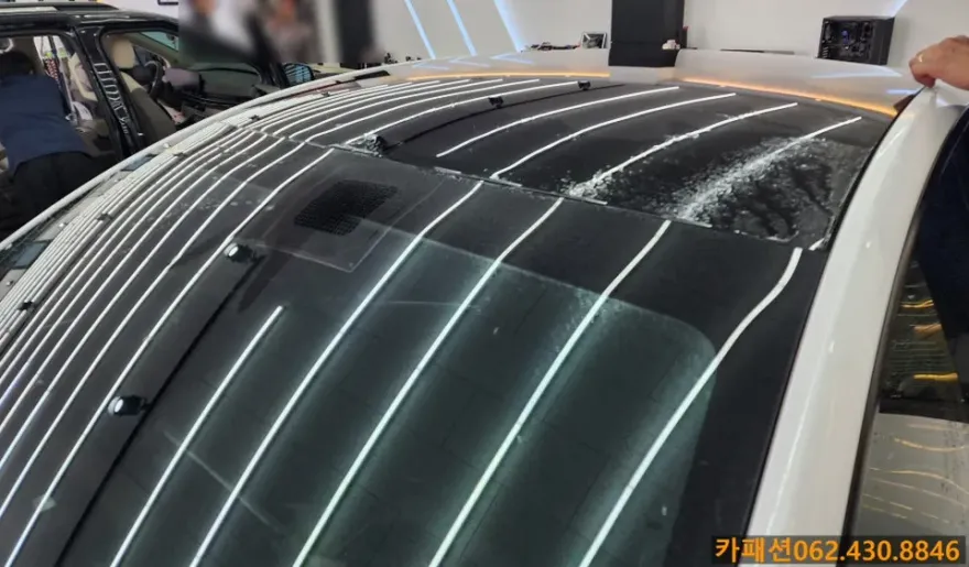 Tesla Model Y ルーフPPF施工事例|費用目安と仕上がり 施工写真 3-2