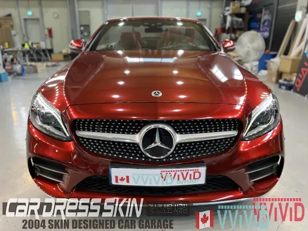 Mercedes-Benz Cクラス カブリオレのカーラッピング事例 施工写真 3-3