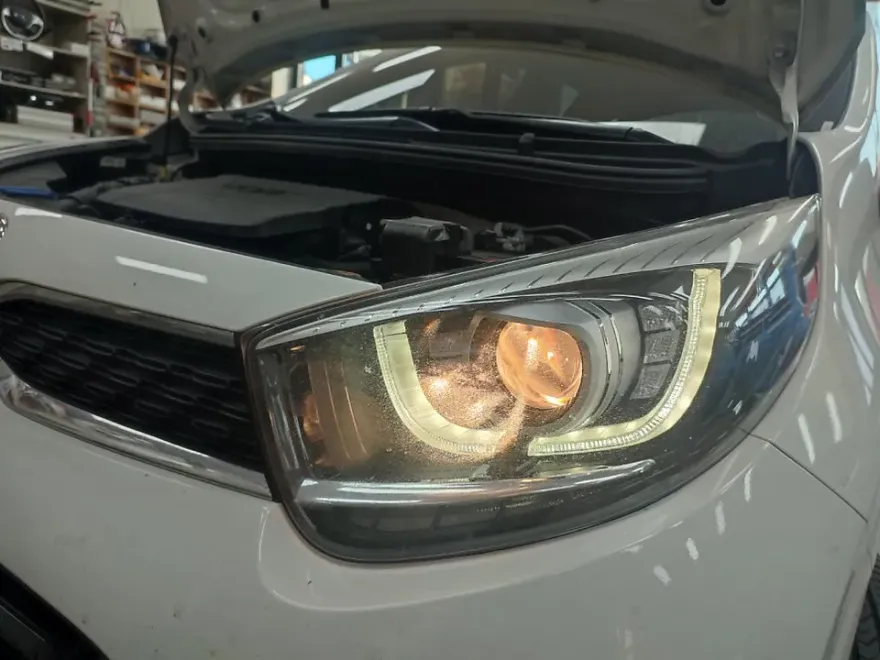 Kia Morning JA lighting upgrade installation result