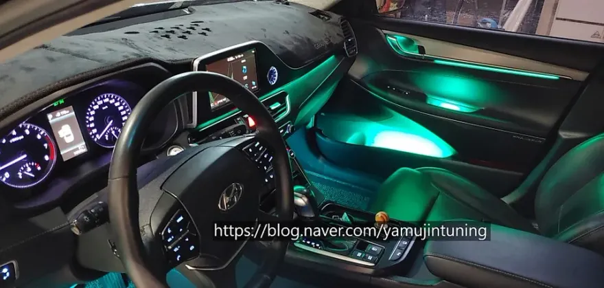 Hyundai Grandeur IG ambient lighting installation result
