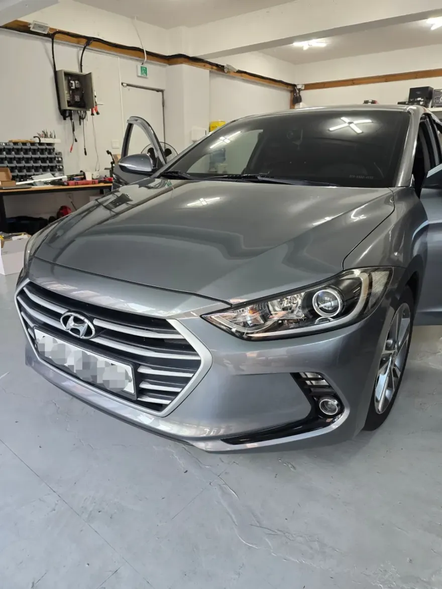 Hyundai Elantra ADのAndroid Auto・CarPlay取付事例 施工写真 1-1
