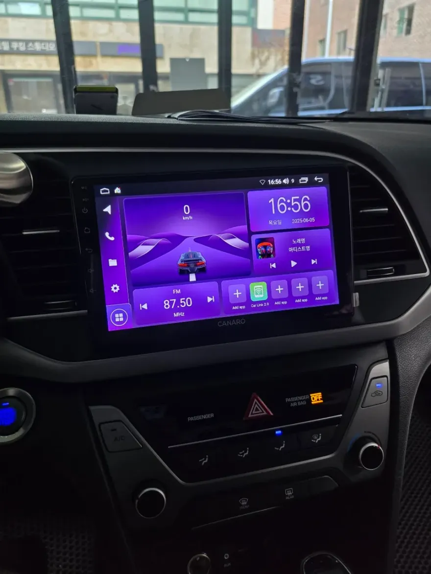 Hyundai Elantra ADのAndroid Auto・CarPlay取付事例 施工写真 1-2