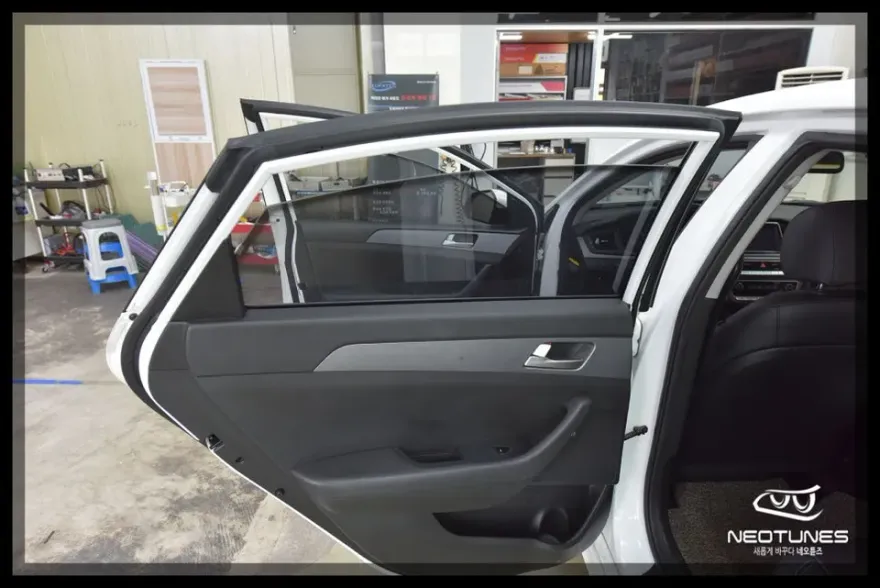 Hyundai Sonata New Riseのカーフィルム施工事例|費用目安・仕上がり 施工写真 1-2