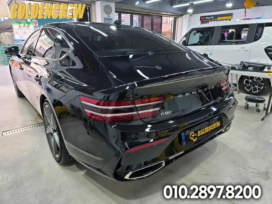 Genesis G80 Sport PPF施工事例|スモークフィルムで高級感アップ 施工写真 3-2