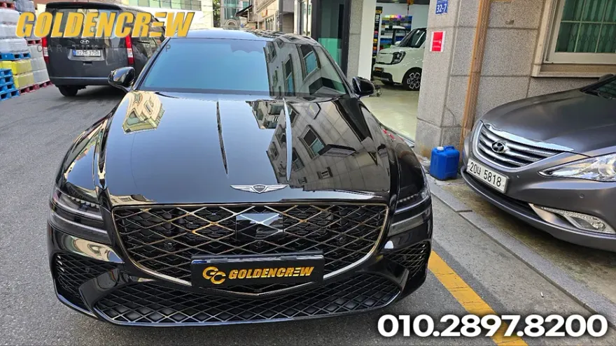 Genesis G80 Sport PPF施工事例|スモークフィルムで高級感アップ 施工写真 3-3