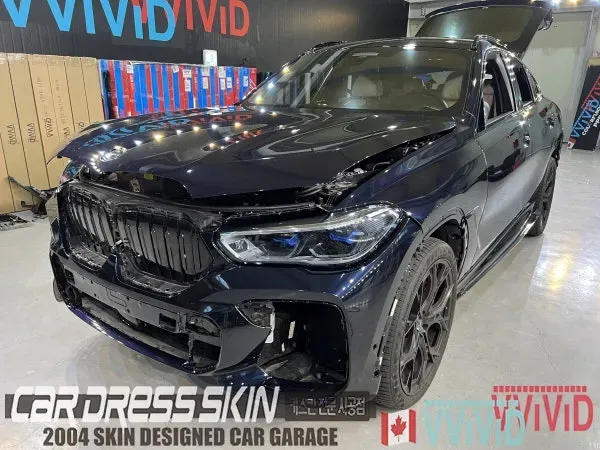 BMW X6 PPF施工事例｜シャドウグリーンで個性を演出 施工写真 3-2
