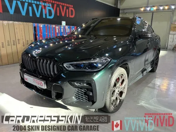 BMW X6 PPF施工事例｜シャドウグリーンで個性を演出 施工写真 1-3