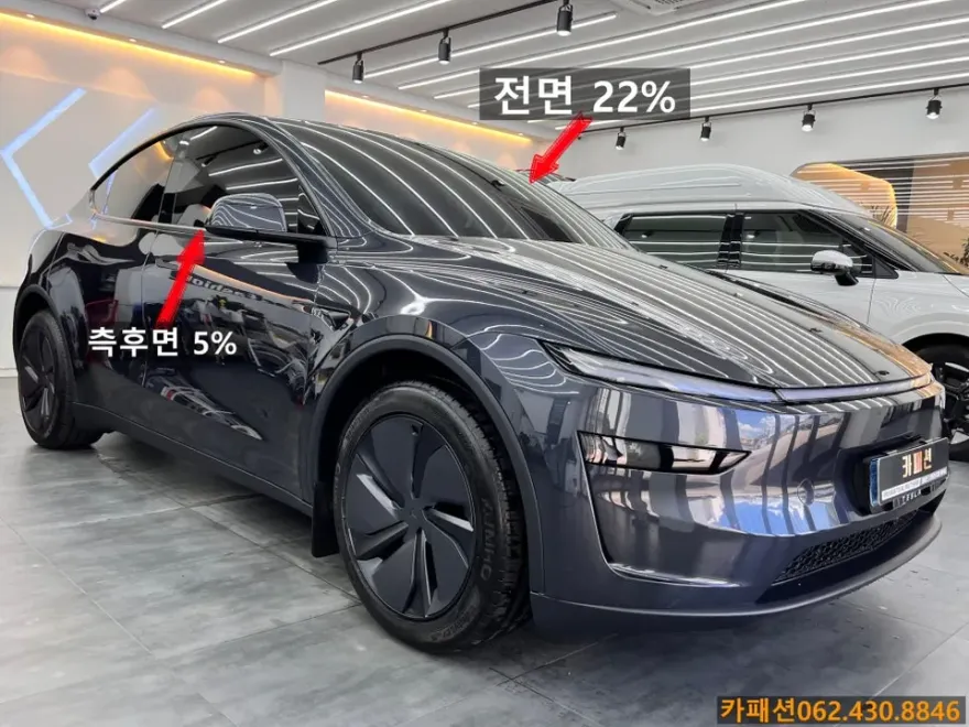 Tesla Model Yのカーフィルム施工事例|費用目安・仕上がり 施工写真 3-1