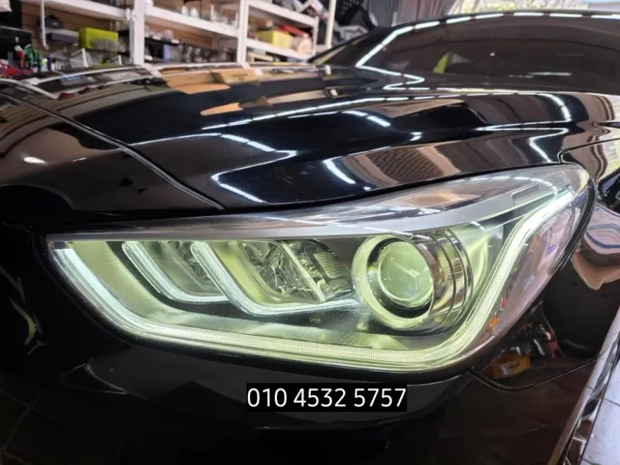 Genesis EQ900 lighting upgrade installation result