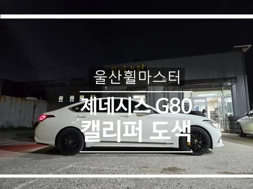 Genesis G80 DH wheel repair installation result
