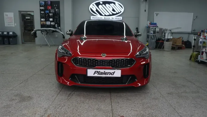 Kia Stinger lighting upgrade installation result