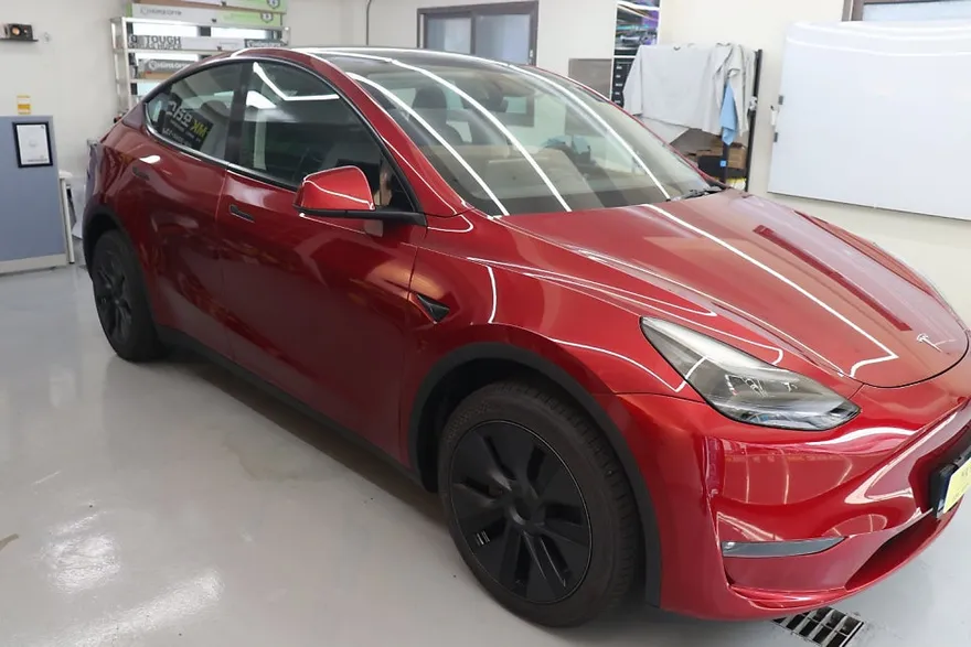 Tesla Model Yのカーフィルム施工事例|費用目安・仕上がり 施工写真 1-1