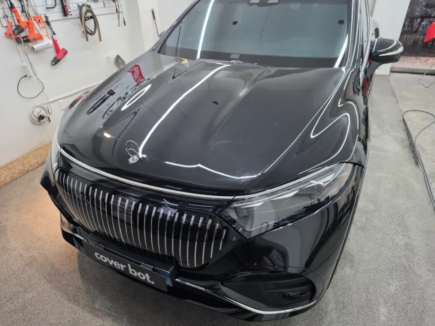 Mercedes-Benz EQSのカーラッピング事例|費用目安・仕上がり 施工写真 3-1